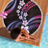 Hawaii Plumeria Beach Blanket Sweet Gradient Polynesian Pattern
