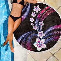 Hawaii Plumeria Beach Blanket Sweet Gradient Polynesian Pattern