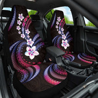 Hawaii Plumeria Car Seat Cover Sweet Gradient Polynesian Pattern