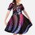 Hawaii Plumeria Family Matching Off Shoulder Maxi Dress and Hawaiian Shirt Sweet Gradient Polynesian Pattern