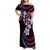 Hawaii Plumeria Family Matching Off Shoulder Maxi Dress and Hawaiian Shirt Sweet Gradient Polynesian Pattern