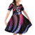 Hawaii Plumeria Family Matching Off Shoulder Short Dress and Hawaiian Shirt Sweet Gradient Polynesian Pattern