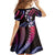Hawaii Plumeria Family Matching Off Shoulder Short Dress and Hawaiian Shirt Sweet Gradient Polynesian Pattern