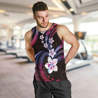 Hawaii Plumeria Men Tank Top Sweet Gradient Polynesian Pattern