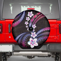 Hawaii Plumeria Spare Tire Cover Sweet Gradient Polynesian Pattern