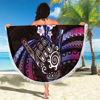 Hawaii Shaka Sign Beach Blanket Fantastic Frangipani Sweet Vibes