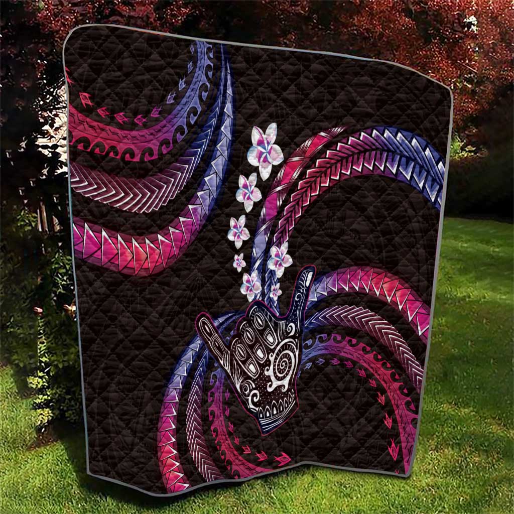 Hawaii Shaka Sign Quilt Fantastic Frangipani Sweet Vibes