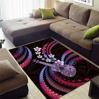 Hawaiian Ukulele Area Rug Sweet Dream Fantastic Plumeria