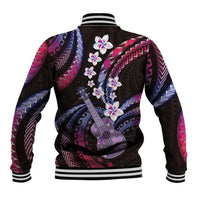 Hawaiian Ukulele Baseball Jacket Sweet Dream Fantastic Plumeria LT01 - Polynesian Pride