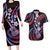 Hawaiian Ukulele Couples Matching Long Sleeve Bodycon Dress and Hawaiian Shirt Sweet Dream Fantastic Plumeria