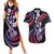 Hawaiian Ukulele Couples Matching Summer Maxi Dress and Hawaiian Shirt Sweet Dream Fantastic Plumeria
