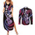 Hawaiian Ukulele Couples Matching Summer Maxi Dress and Long Sleeve Button Shirt Sweet Dream Fantastic Plumeria