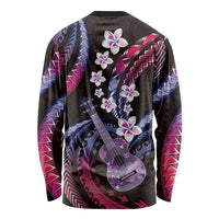 Hawaiian Ukulele Long Sleeve Shirt Sweet Dream Fantastic Plumeria LT01 - Polynesian Pride