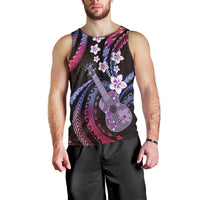 Hawaiian Ukulele Men Tank Top Sweet Dream Fantastic Plumeria