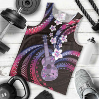 Hawaiian Ukulele Men Tank Top Sweet Dream Fantastic Plumeria