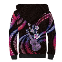 Hawaiian Ukulele Sherpa Hoodie Sweet Dream Fantastic Plumeria LT01 - Polynesian Pride
