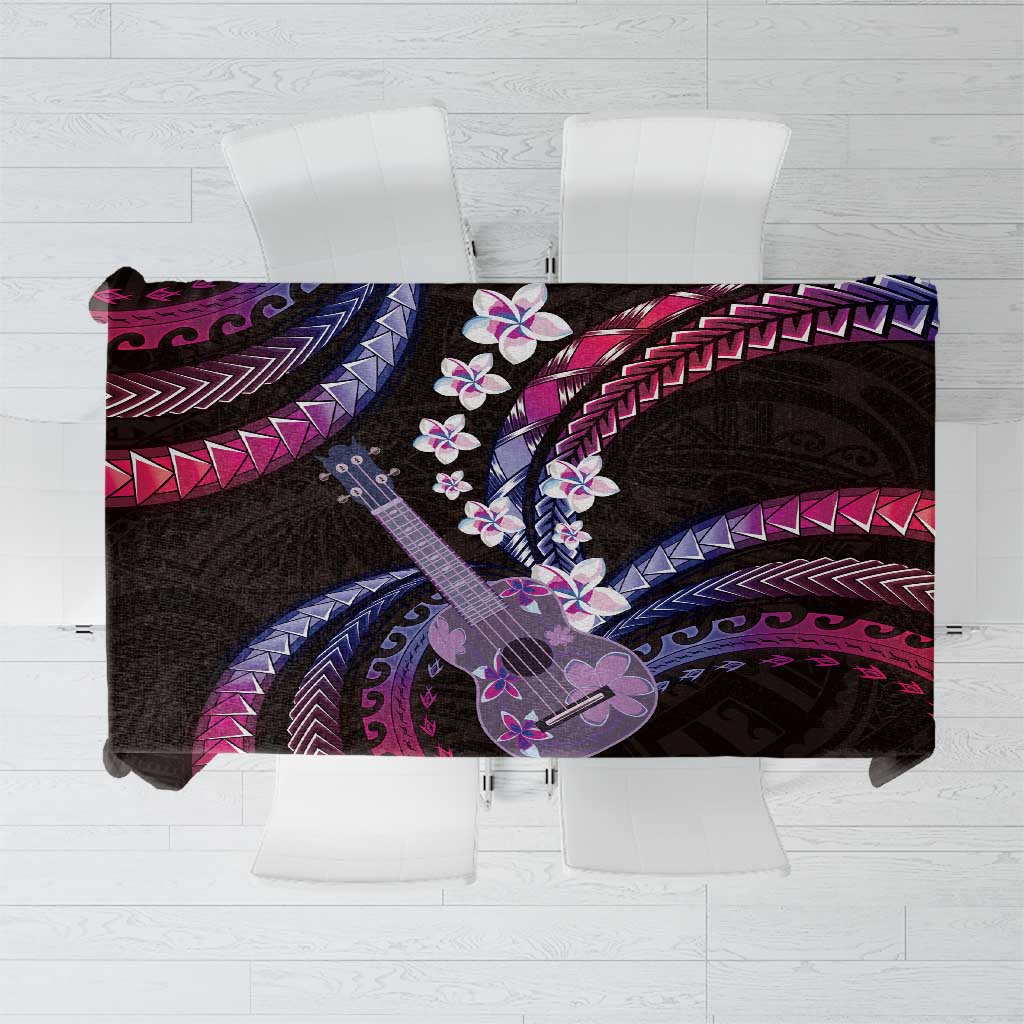 Hawaiian Ukulele Tablecloth Sweet Dream Fantastic Plumeria LT01 Pink - Polynesian Pride