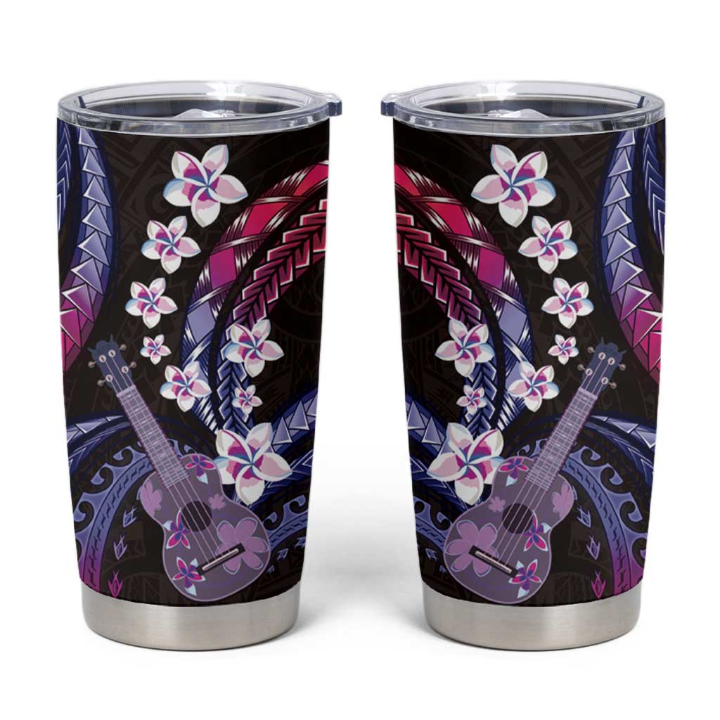Hawaiian Ukulele Tumbler Cup Sweet Dream Fantastic Plumeria