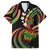 Hawaii Turtles Plumeria Family Matching Off The Shoulder Long Sleeve Dress and Hawaiian Shirt Reggae Polynesian Pattern