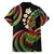 Hawaii Turtles Plumeria Family Matching Off Shoulder Short Dress and Hawaiian Shirt Reggae Polynesian Pattern