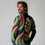 Hawaii Turtles Plumeria Long Sleeve Polo Shirt Reggae Polynesian Pattern