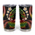 Hawaii Turtles Plumeria Tumbler Cup Reggae Polynesian Pattern