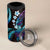 Hawaii Turtles Plumeria 4 in 1 Can Cooler Tumbler Amethyst Gradient Polynesian Pattern