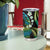 Hawaii Turtles Plumeria Tumbler Cup Chartreuse Cyan Polynesian Pattern