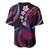 Hawaii Turtles Plumeria Baseball Jersey Sweet Gradient Polynesian Pattern