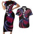 Hawaii Turtles Plumeria Couples Matching Short Sleeve Bodycon Dress and Hawaiian Shirt Sweet Gradient Polynesian Pattern