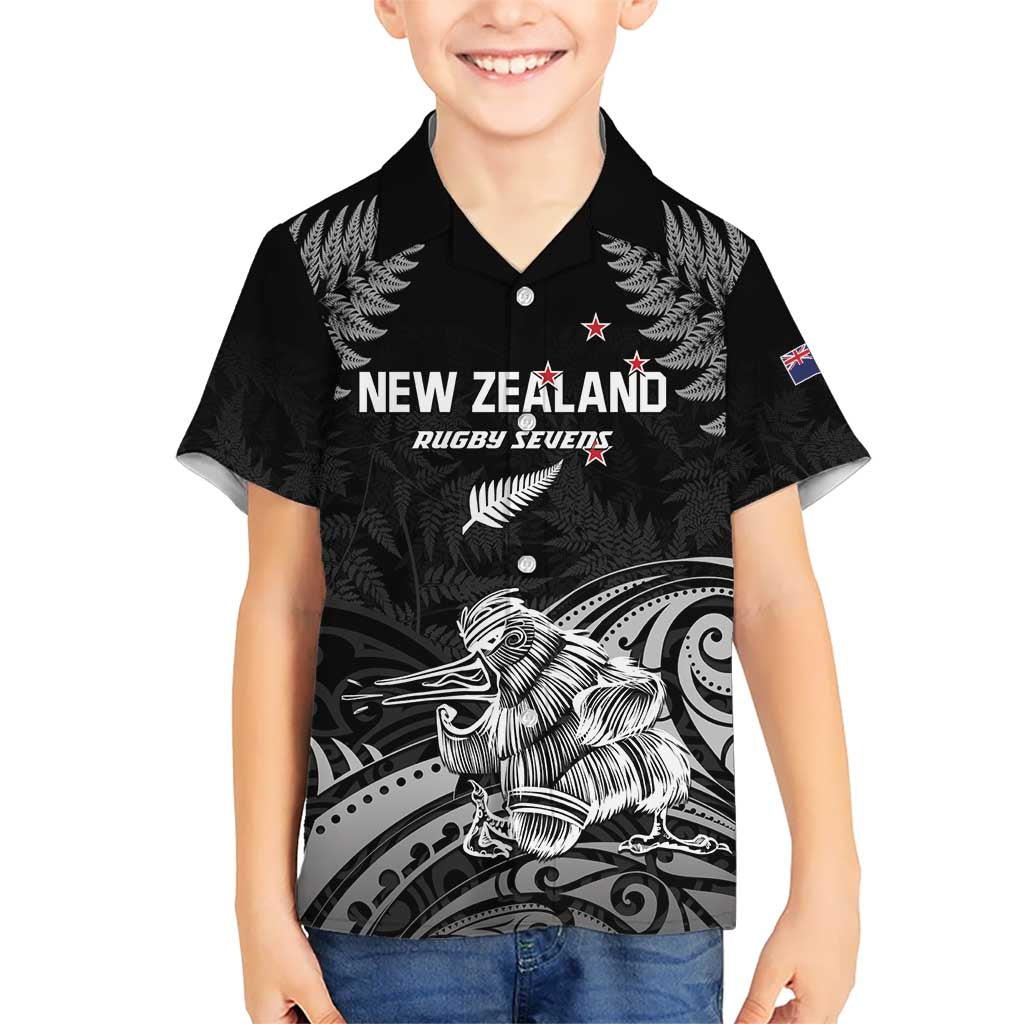 Custom New Zealand 2024 Rugby Hawaiian Shirt Silver Fern Aotearoa Kiwi LT01 - Polynesian Pride