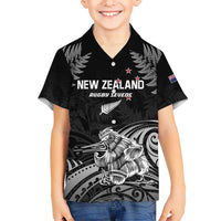 Custom New Zealand 2024 Rugby Hawaiian Shirt Silver Fern Aotearoa Kiwi LT01 - Polynesian Pride