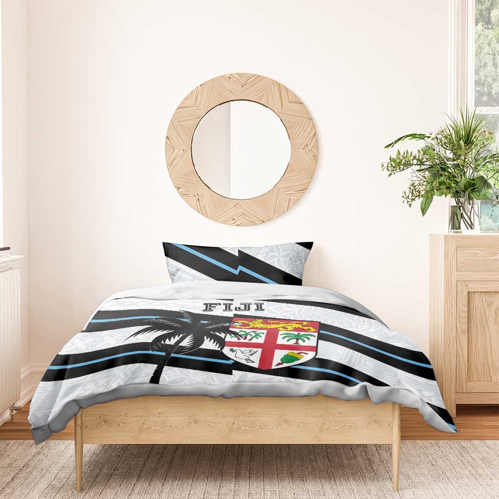 Fiji 2024 Rugby Bedding Set Fijian Tapa Pattern