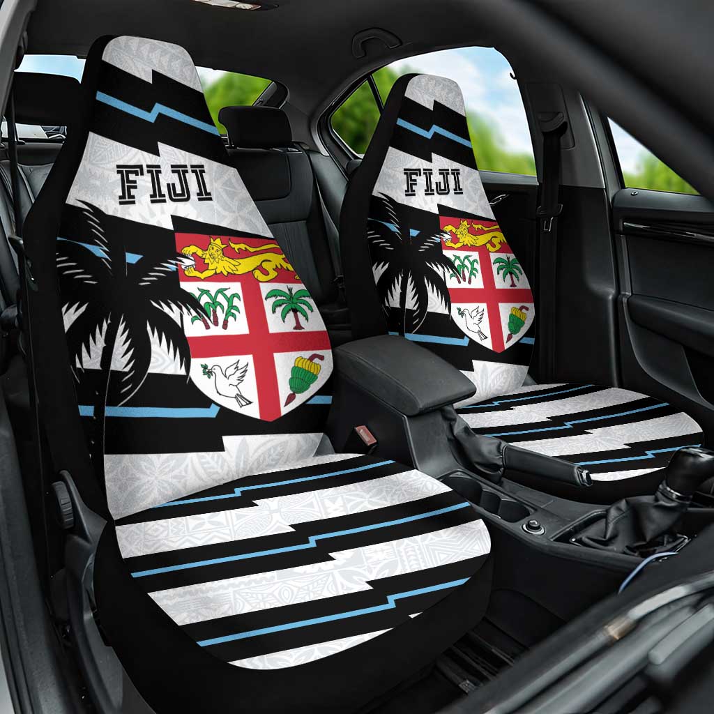 Fiji 2024 Rugby Car Seat Cover Fijian Tapa Pattern