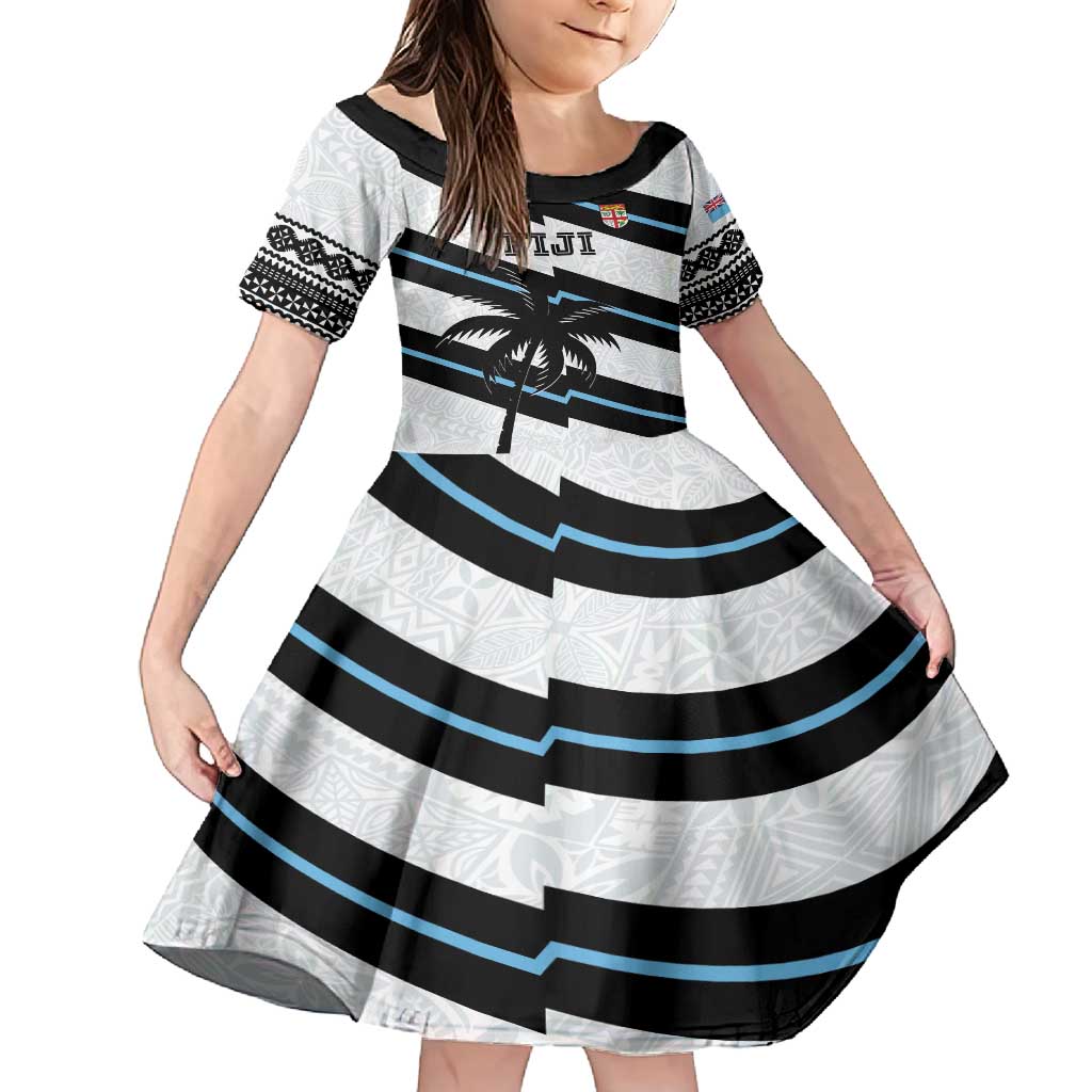 Custom Fiji 2024 Rugby Family Matching Long Sleeve Bodycon Dress and Hawaiian Shirt Fijian Tapa Pattern