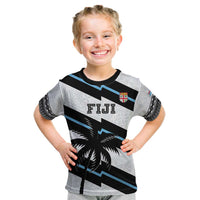 Custom Fiji 2024 Rugby Kid T Shirt Fijian Tapa Pattern