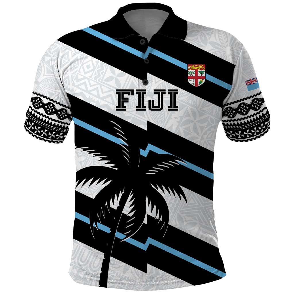 Custom Fiji 2024 Rugby Polo Shirt Fijian Tapa Pattern