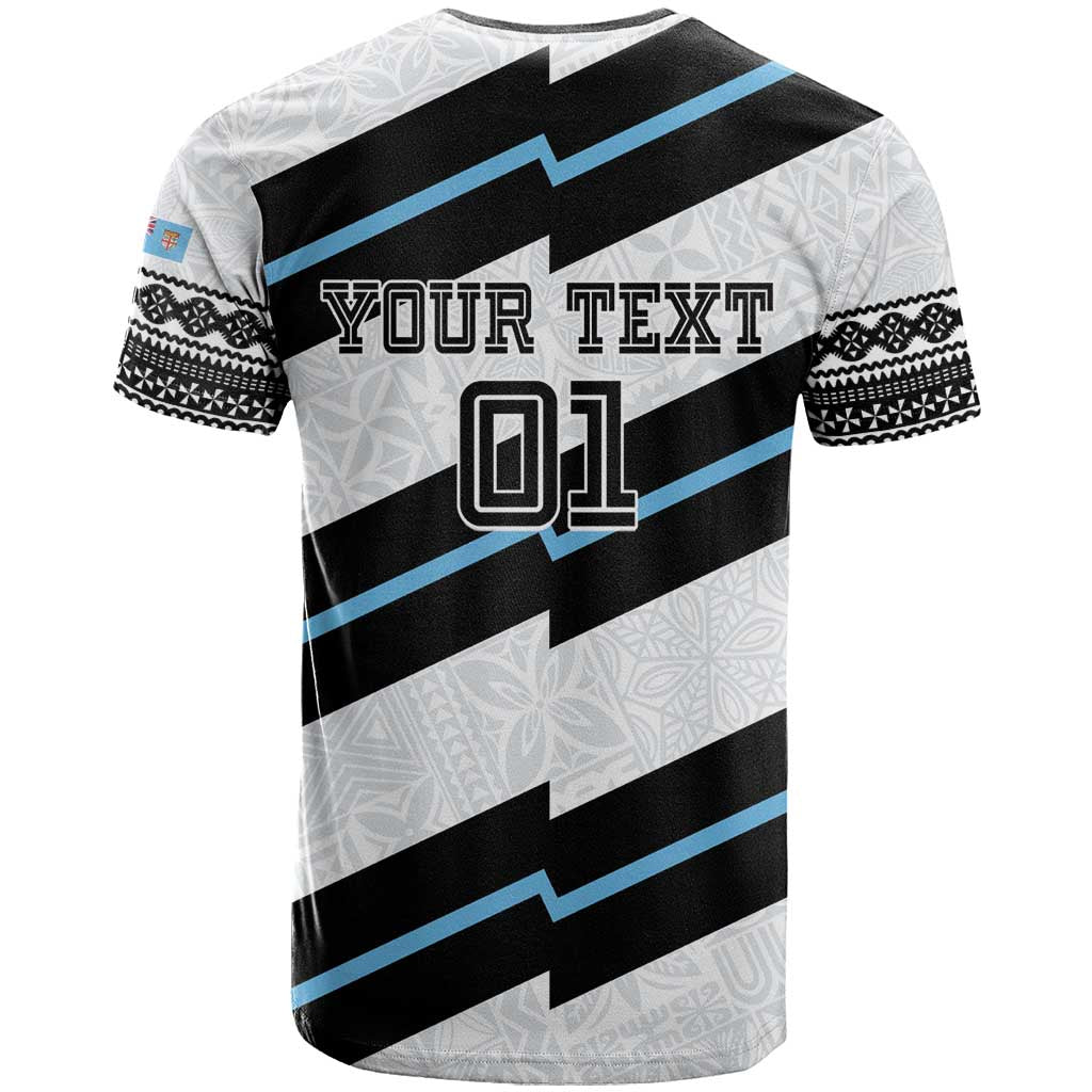 Custom Fiji 2024 Rugby T Shirt Fijian Tapa Pattern
