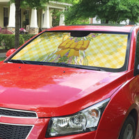 Hawaii Palaka Pikake Lokelani Plumeria Auto Sun Shade Melemele Coquette Bow LT01 - Polynesian Pride