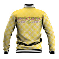 Hawaii Palaka Pikake Lokelani Plumeria Baseball Jacket Melemele Coquette Bow LT01 - Polynesian Pride