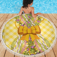Hawaii Palaka Pikake Lokelani Plumeria Beach Blanket Melemele Coquette Bow LT01 - Polynesian Pride