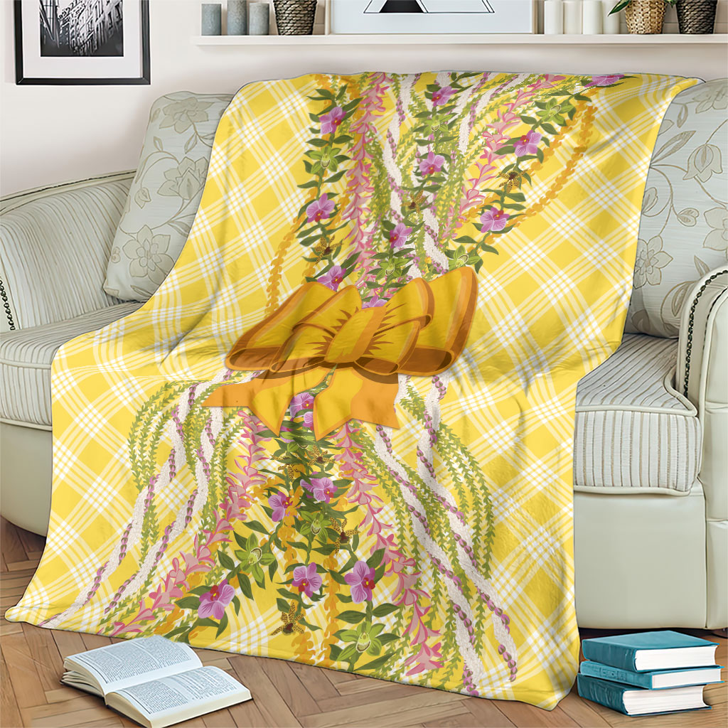 Hawaii Palaka Pikake Lokelani Plumeria Blanket Melemele Coquette Bow LT01 - Polynesian Pride