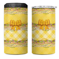 Hawaii Palaka Pikake Lokelani Plumeria 4 in 1 Can Cooler Tumbler Melemele Coquette Bow LT01 One Size: 16 oz Yellow - Polynesian Pride