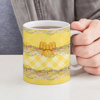 Hawaii Palaka Pikake Lokelani Plumeria Ceramic Mug Melemele Coquette Bow LT01 - Polynesian Pride