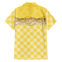 Hawaii Palaka Pikake Lokelani Plumeria Family Matching Long Sleeve Bodycon Dress and Hawaiian Shirt Melemele Coquette Bow LT01 - Polynesian Pride