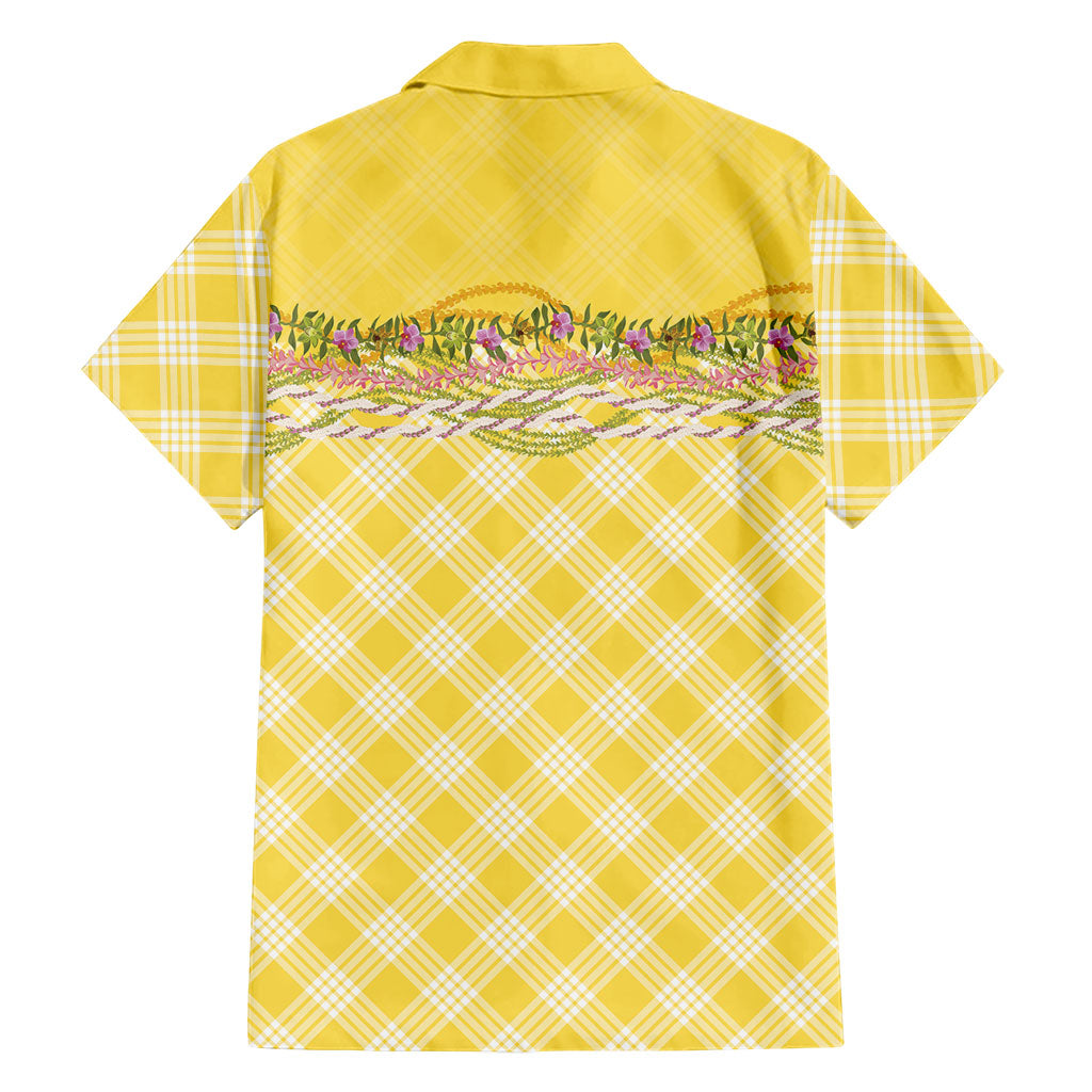 Hawaii Palaka Pikake Lokelani Plumeria Family Matching Puletasi and Hawaiian Shirt Melemele Coquette Bow LT01 - Polynesian Pride