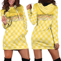 Hawaii Palaka Pikake Lokelani Plumeria Hoodie Dress Melemele Coquette Bow LT01 - Polynesian Pride