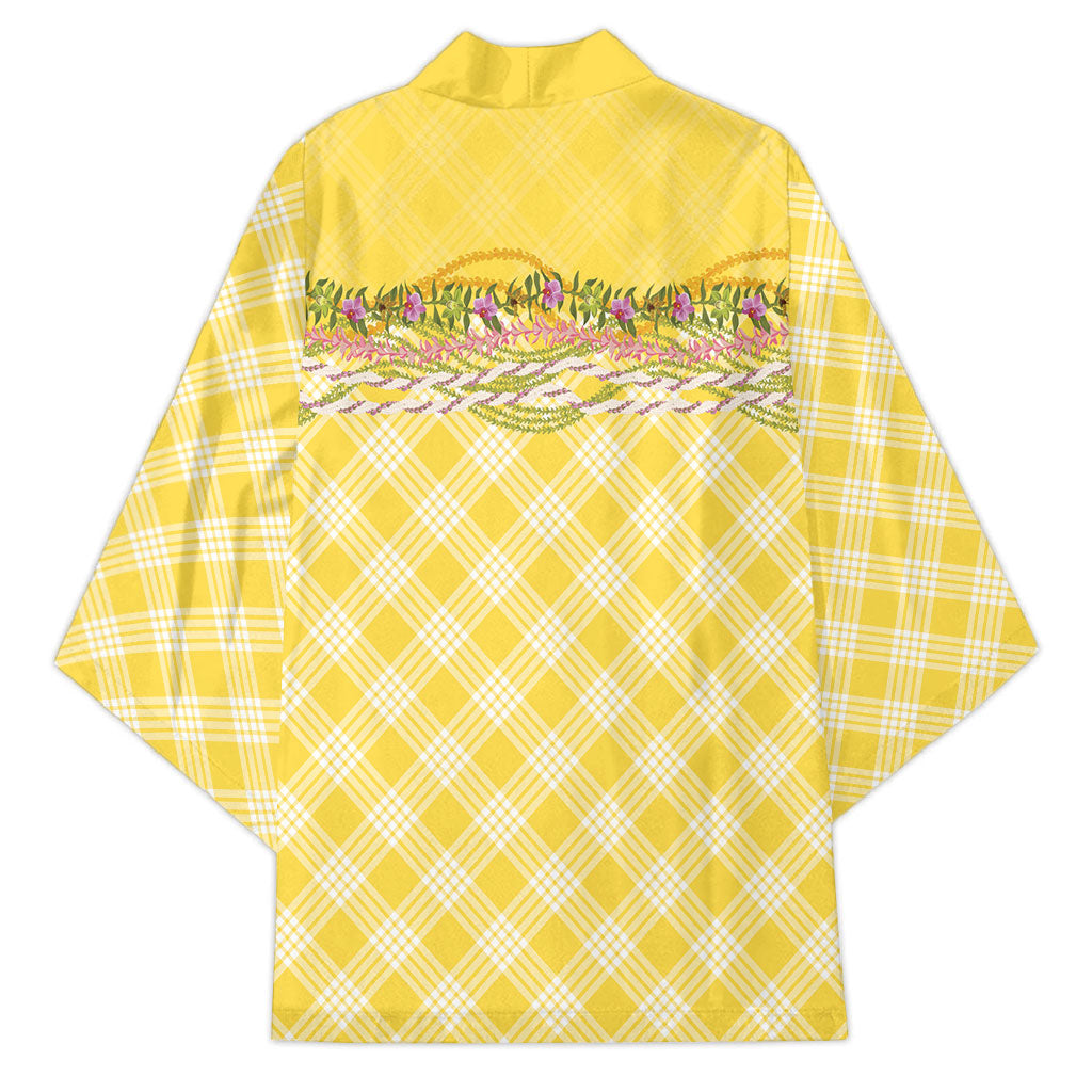 Hawaii Palaka Pikake Lokelani Plumeria Kimono Melemele Coquette Bow LT01 - Polynesian Pride