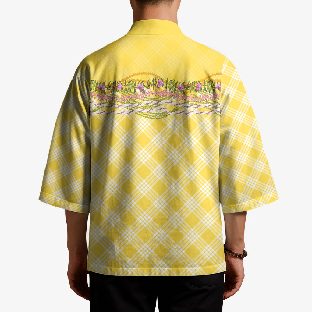 Hawaii Palaka Pikake Lokelani Plumeria Kimono Melemele Coquette Bow LT01 - Polynesian Pride