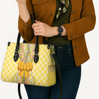 Hawaii Palaka Pikake Lokelani Plumeria Leather Bag Melemele Coquette Bow LT01 - Polynesian Pride